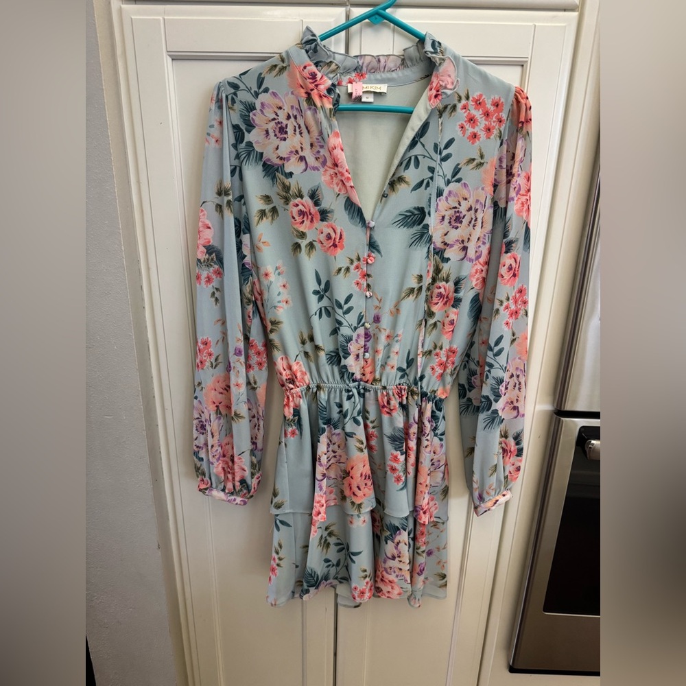 Yumi Kim Floral Dress in Blue and Pink